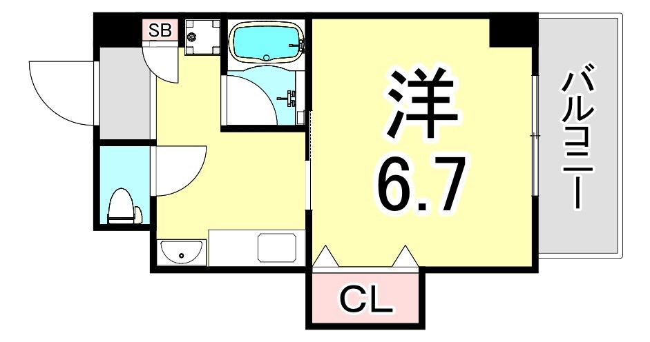 西宮駅 徒歩10分 3階の物件間取画像