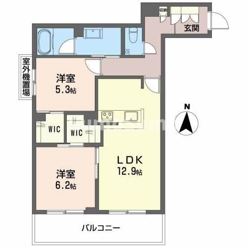 シャーメゾン潮見台の物件間取画像