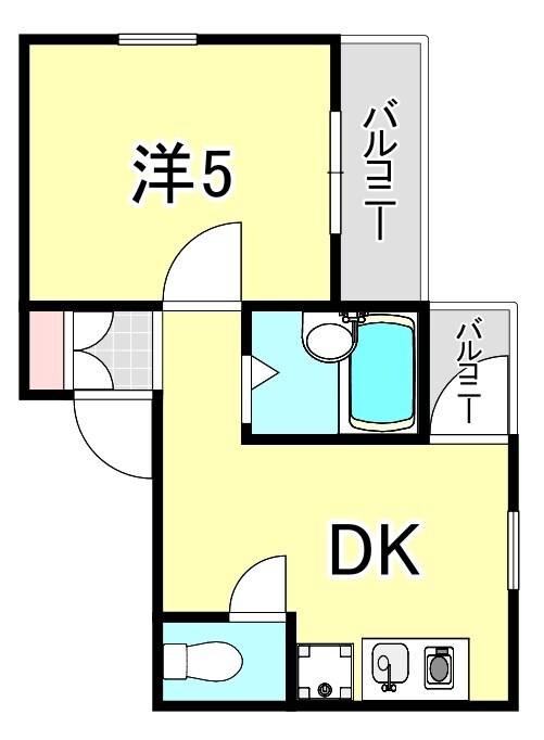 青木駅 徒歩10分 1階の物件間取画像