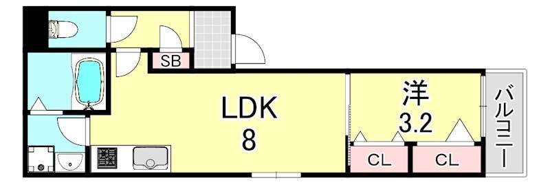 西代駅 徒歩7分 2階の物件間取画像