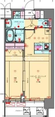 プレサンス兵庫ヴィアーレの物件間取画像