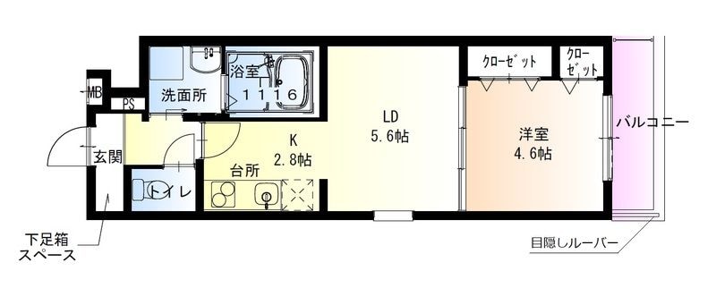 香櫨園駅 徒歩5分 1階の物件間取画像