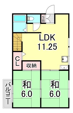 ピュアコート潮見が丘の物件間取画像