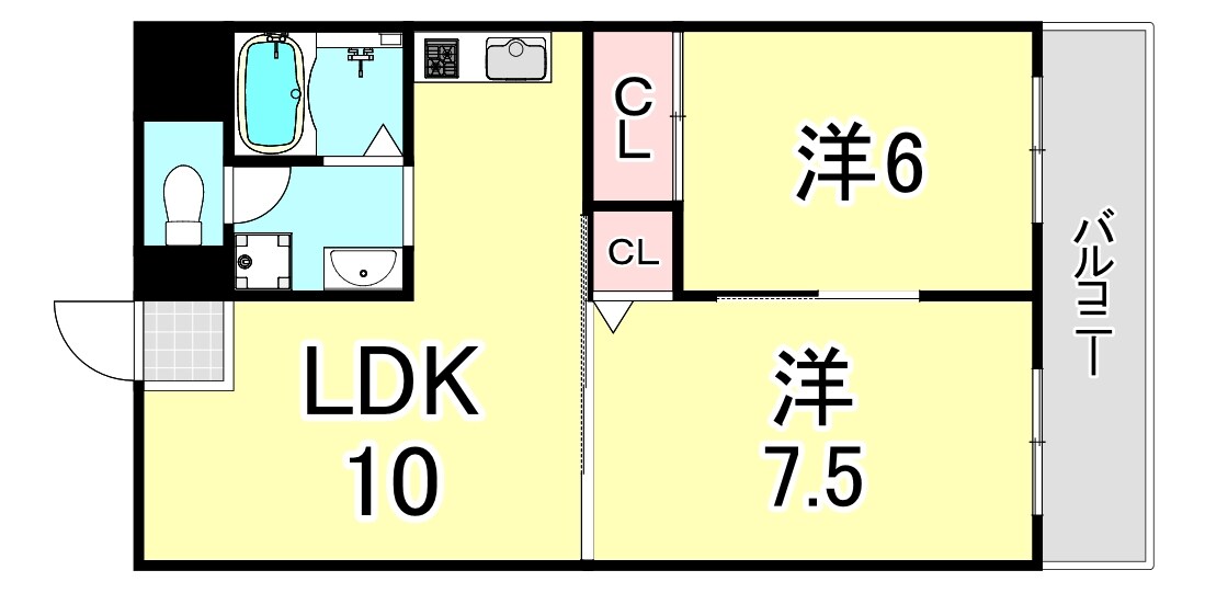 フォーラム夙川・殿山町の物件間取画像