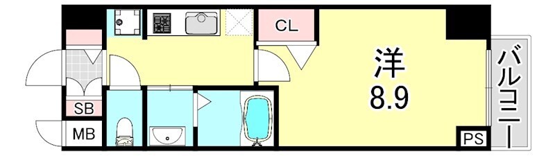 兵庫駅 徒歩7分 3階の物件間取画像