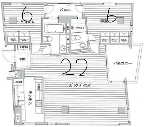 西宮北口駅 徒歩10分 4階の物件間取画像