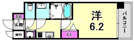 神戸駅 徒歩4分 2階の物件間取画像