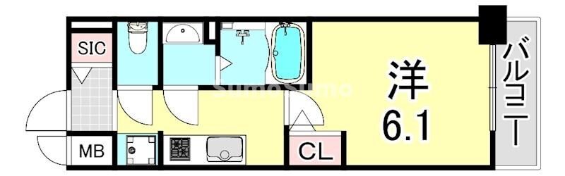 兵庫駅 徒歩13分 7階の物件間取画像