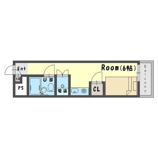 六甲道駅 徒歩15分 5階の物件間取画像