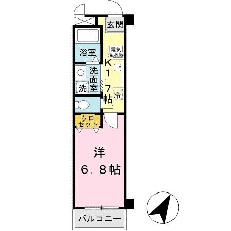 六甲道駅 徒歩5分 3階の物件間取画像