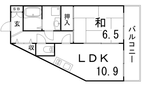 神戸駅 徒歩15分 5階の物件間取画像
