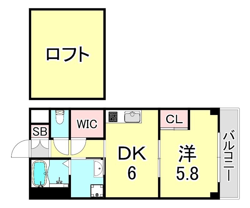 ブルーノ夙川の物件間取画像