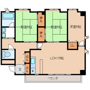 打出駅 徒歩6分 3階の物件間取画像