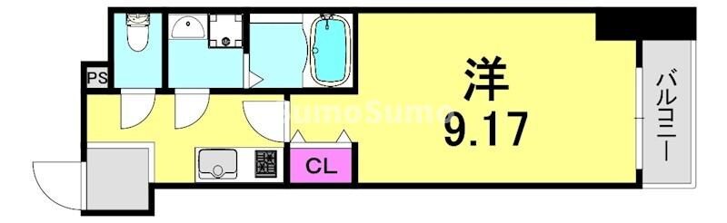 神戸駅 徒歩7分 3階の物件間取画像