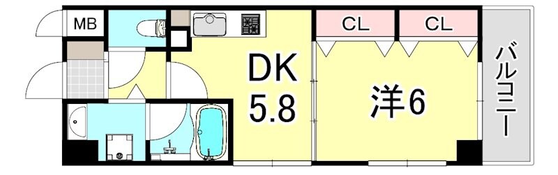 住吉駅 徒歩10分 4階の物件間取画像