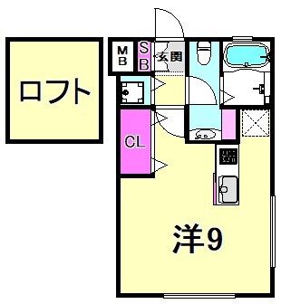 西宮北口駅 徒歩5分 2階の物件間取画像