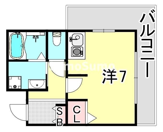 クレアドル須磨の物件間取画像