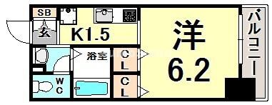 元町駅 徒歩5分 10階の物件間取画像