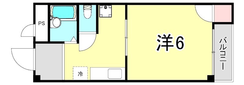 夙川駅 徒歩2分 3階の物件間取画像