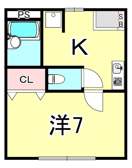 湊川公園駅 徒歩12分 1階の物件間取画像