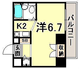 ハーバーヒル大倉山の物件間取画像