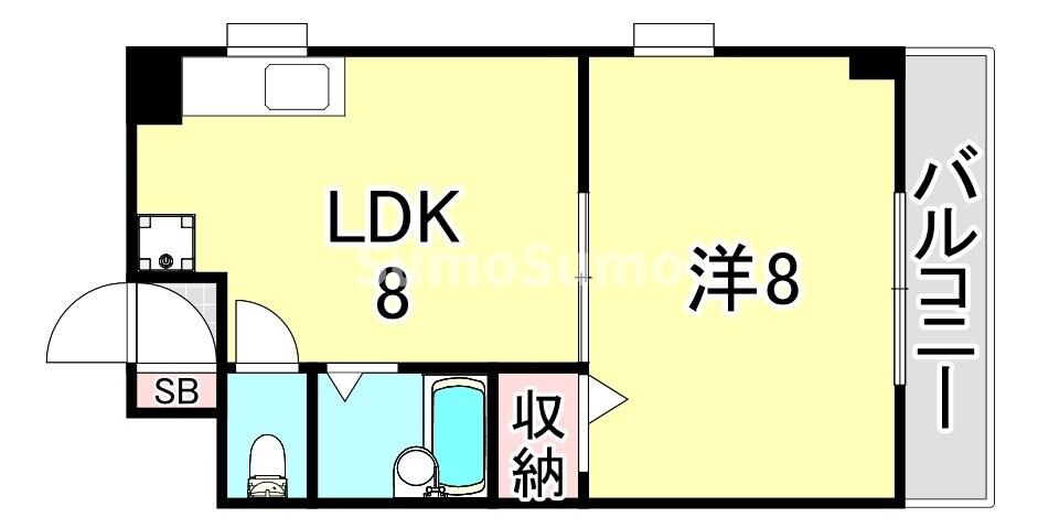 兵庫駅 徒歩7分 3階の物件間取画像