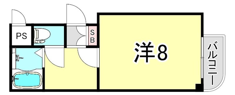 西宮駅 徒歩3分 4階の物件間取画像