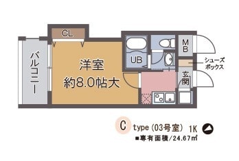 宝塚南口駅 徒歩5分 5階の物件間取画像