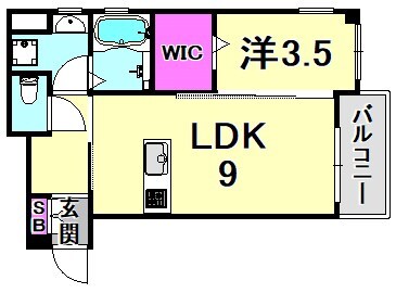 西宮北口駅 徒歩7分 2階の物件間取画像