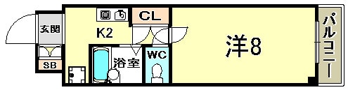 JUN中山手の物件間取画像