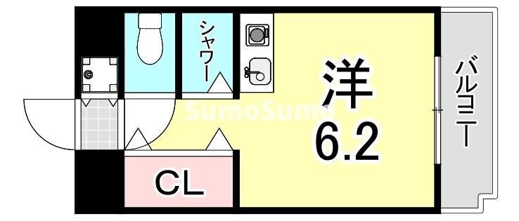 ワコーレプラティーク神戸深江駅前の物件間取画像