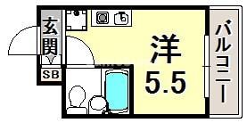 三ノ宮駅 徒歩4分 4階の物件間取画像