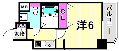 神戸駅 徒歩9分 5階の物件間取画像