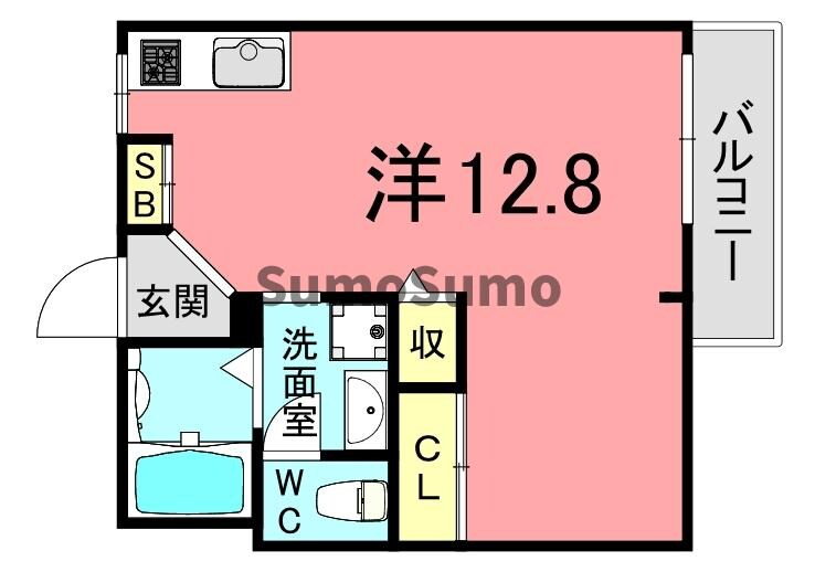 甲南山手駅 徒歩9分 1階の物件間取画像