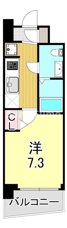 神戸駅 徒歩10分 9階の物件間取画像