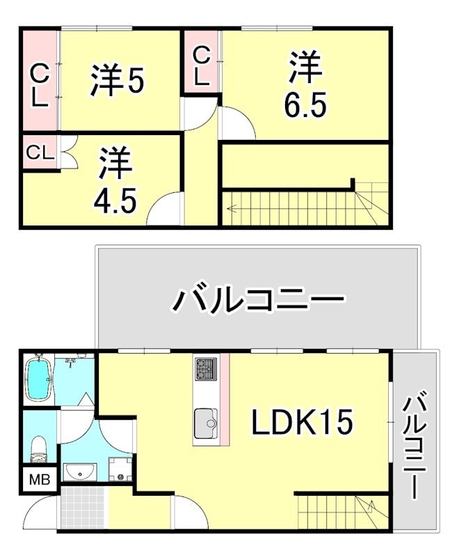 大倉山駅 徒歩10分 5-6階の物件間取画像