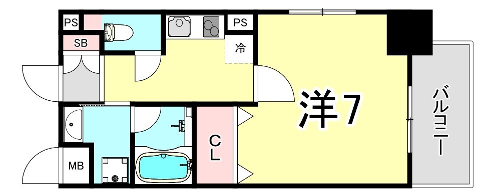 さくら夙川駅 徒歩5分 9階の物件間取画像