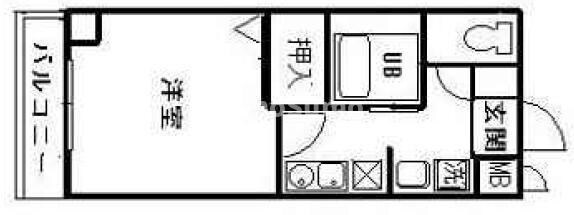 六甲道駅 徒歩5分 9階の物件間取画像