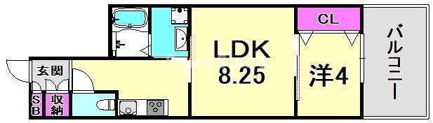 苦楽園口駅 徒歩9分 1階の物件間取画像