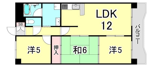 甲子園口駅 徒歩9分 4階の物件間取画像