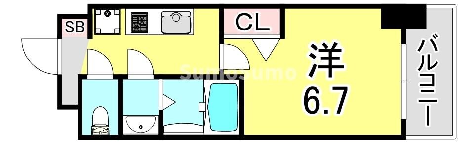 兵庫駅 徒歩5分 3階の物件間取画像
