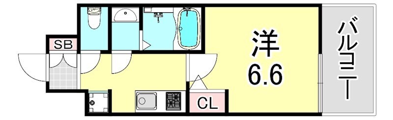 ソルテラスKOBE湊町の物件間取画像