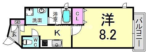 ピアグレース神戸の物件間取画像