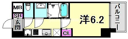 三ノ宮駅 徒歩12分 3階の物件間取画像