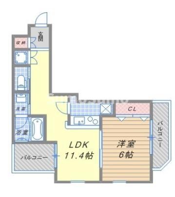 新長田駅 徒歩2分 4階の物件間取画像