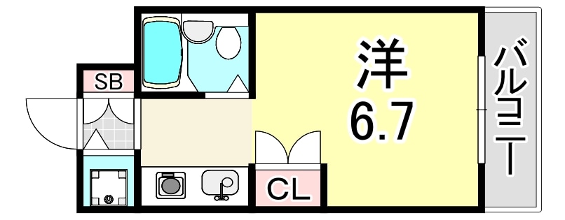 鳴尾・武庫川女子大前駅 徒歩7分 2階の物件間取画像