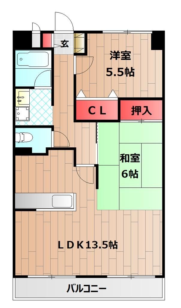 オークヒルズ山口の物件間取画像