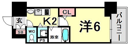 三ノ宮駅 徒歩7分 3階の物件間取画像