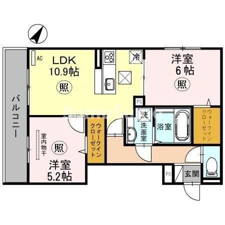 ブリランテ三川口町の物件間取画像