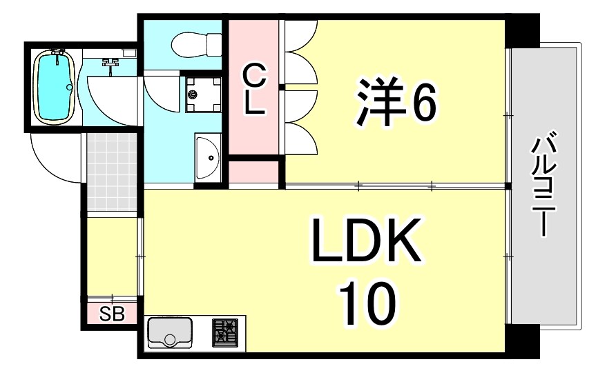 摂津本山駅 徒歩7分 4階の物件間取画像